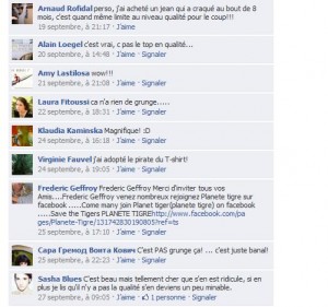 Commentaires négatifs pour Zadig Et Voltaire sur Facebook 